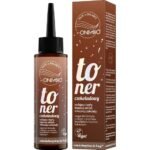 ONLYBIO Chocolate Hair Toner 100 ml for brown hair, which refreshes the color, giving it a warm, chocolate shade.